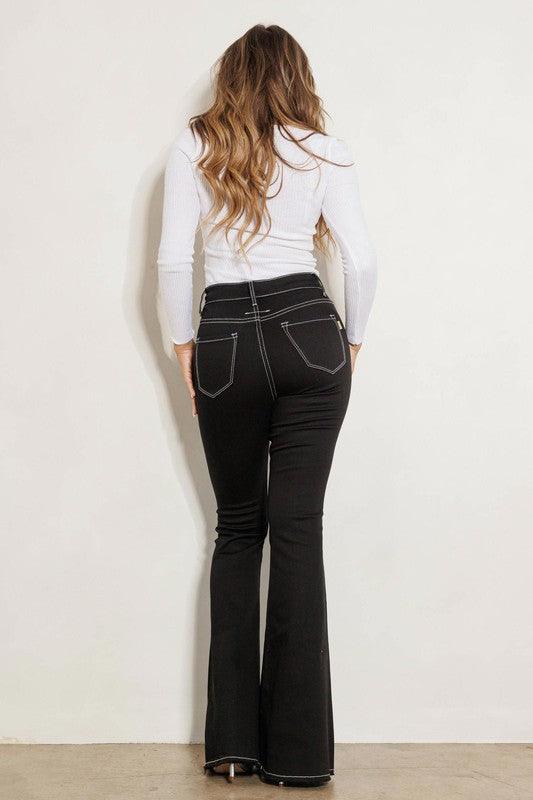 High Rise Flare Jeans - Leur Beau Monde Boutique