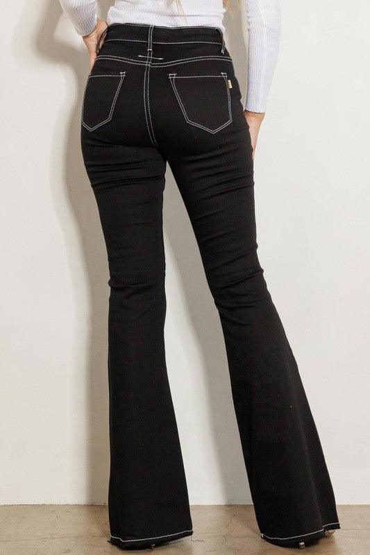 High Rise Flare Jeans - Leur Beau Monde Boutique