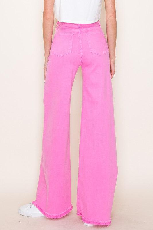 Wide leg, denim pants, jeans, western - Leur Beau Monde Boutique