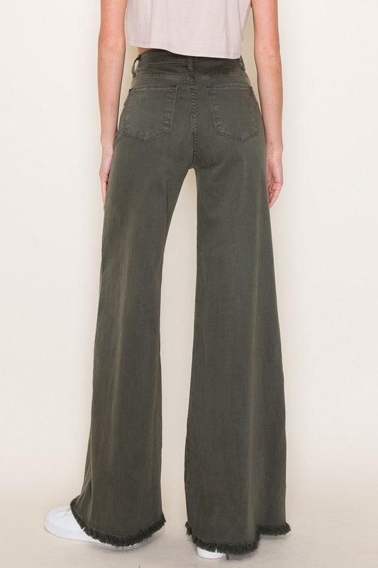 Wide leg, denim pants, jeans, western - Leur Beau Monde Boutique