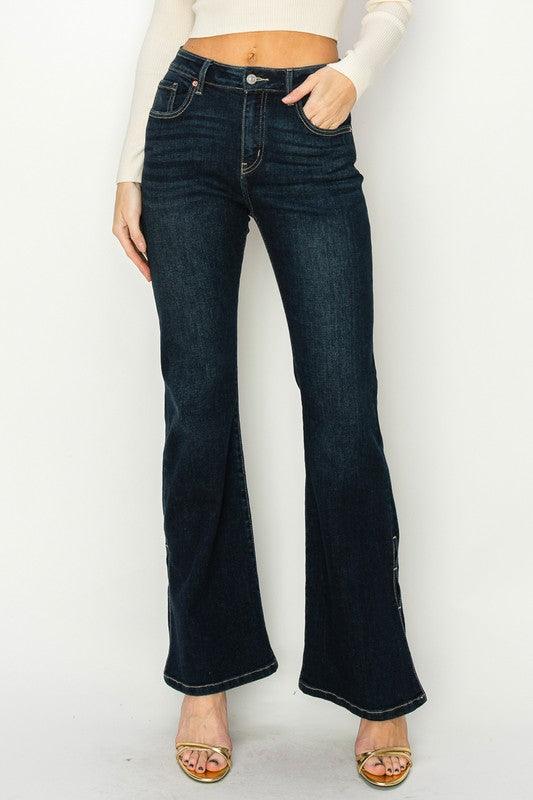 HIGH RISE FLARE JEANS - Leur Beau Monde Boutique