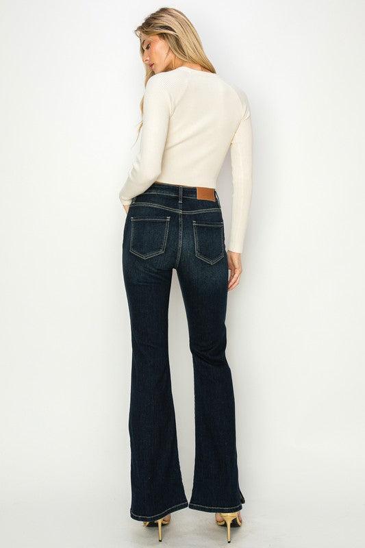 HIGH RISE FLARE JEANS - Leur Beau Monde Boutique