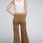 Acid Washed High Waist Frayed Hem Straight Pants - Leur Beau Monde Boutique