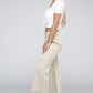 Acid Washed High Waist Frayed Hem Straight Pants - Leur Beau Monde Boutique