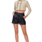 All Relaxed Front Slit Cropped Hoodie - Leur Beau Monde Boutique