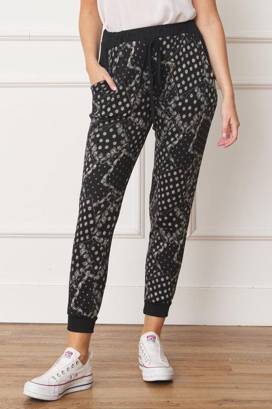 Bandana Paisley Drawstring Jogger - Leur Beau Monde Boutique