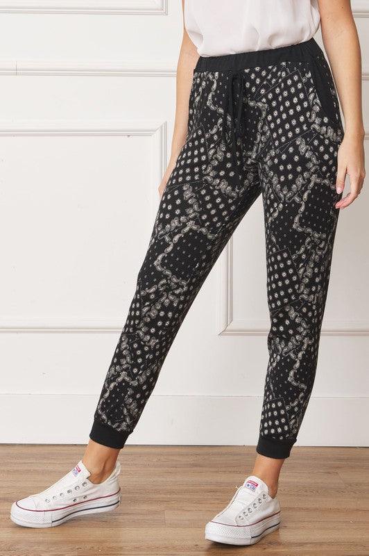 Bandana Paisley Drawstring Jogger - Leur Beau Monde Boutique