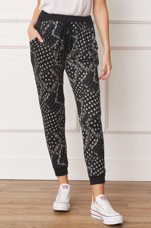 Bandana Paisley Drawstring Jogger - Leur Beau Monde Boutique