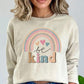 Be Kind Cute Rainbow Graphic Sweatshirt - Leur Beau Monde Boutique