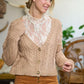 CABLE KNIT CARDIGAN JJK5023 - Leur Beau Monde Boutique