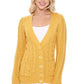 Cable Knitted Cardigan Sweater with Pockets - Leur Beau Monde Boutique