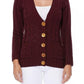 Cable Knitted Cardigan Sweater with Pockets - Leur Beau Monde Boutique