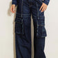 Cargo Pocket Wide Jeans - Leur Beau Monde Boutique