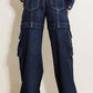 Cargo Pocket Wide Jeans - Leur Beau Monde Boutique