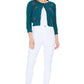 Cherry Crochet Pom Pom Cropped Cardigan Sweater - Leur Beau Monde Boutique