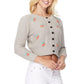 Cherry Crochet Pom Pom Cropped Cardigan Sweater - Leur Beau Monde Boutique