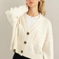 Cute Mood Crop Shoulder Cropped Cardigan Sweater - Leur Beau Monde Boutique