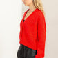 Cute Mood Crop Shoulder Cropped Cardigan Sweater - Leur Beau Monde Boutique