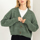 Cute Mood Crop Shoulder Cropped Cardigan Sweater - Leur Beau Monde Boutique