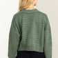 Cute Mood Crop Shoulder Cropped Cardigan Sweater - Leur Beau Monde Boutique