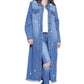 DENIM LONG JACKETS DISTRESSED WASHED - Leur Beau Monde Boutique