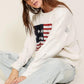 Distressed USA Logo Sweater - Leur Beau Monde Boutique