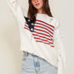 Distressed USA Logo Sweater - Leur Beau Monde Boutique