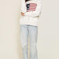 Distressed USA Logo Sweater - Leur Beau Monde Boutique