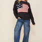 Distressed USA Logo Sweater - Leur Beau Monde Boutique