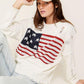 Distressed USA Logo Sweater - Leur Beau Monde Boutique