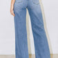 Distressed Wide Fit Jeans - Leur Beau Monde Boutique