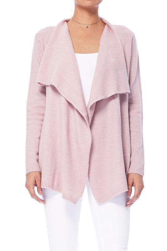 Draped Stylish Cape Sweater Cardigan - Leur Beau Monde Boutique