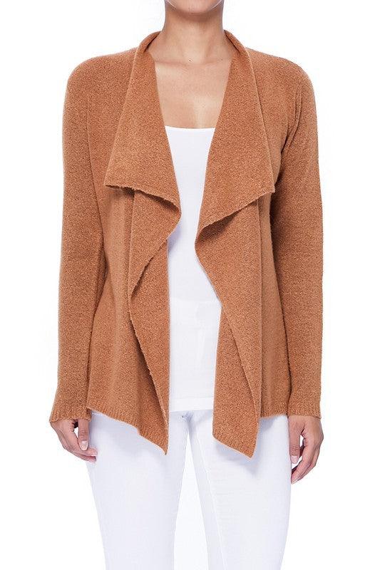 Draped Stylish Cape Sweater Cardigan - Leur Beau Monde Boutique