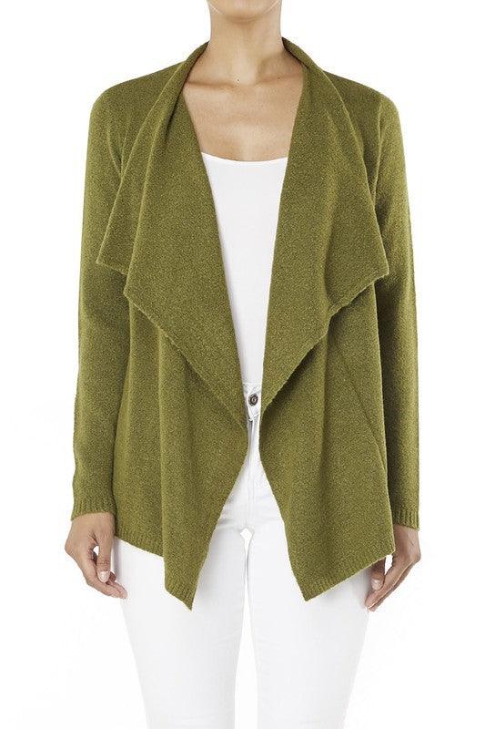 Draped Stylish Cape Sweater Cardigan - Leur Beau Monde Boutique