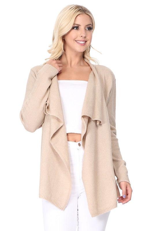 Draped Stylish Cape Sweater Cardigan - Leur Beau Monde Boutique