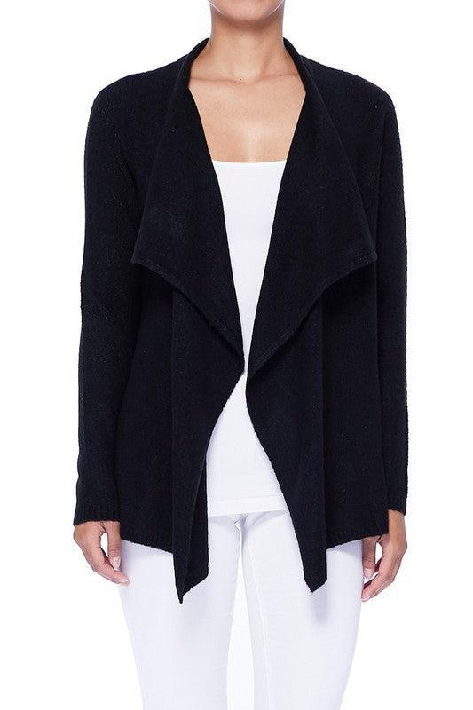 Draped Stylish Cape Sweater Cardigan - Leur Beau Monde Boutique