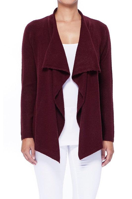 Draped Stylish Cape Sweater Cardigan - Leur Beau Monde Boutique