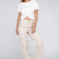 Everyday Wear Elastic-Waist Cargo Pants - Leur Beau Monde Boutique