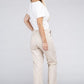 Everyday Wear Elastic-Waist Cargo Pants - Leur Beau Monde Boutique