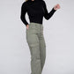 Everyday Wear Elastic-Waist Cargo Pants - Leur Beau Monde Boutique