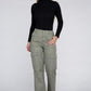 Everyday Wear Elastic-Waist Cargo Pants - Leur Beau Monde Boutique