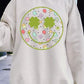 Face St Patricks Day Graphic Fleece Sweatshirts - Leur Beau Monde Boutique