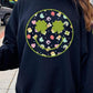 Face St Patricks Day Graphic Fleece Sweatshirts - Leur Beau Monde Boutique