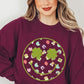 Face St Patricks Day Graphic Fleece Sweatshirts - Leur Beau Monde Boutique