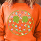 Face St Patricks Day Graphic Fleece Sweatshirts - Leur Beau Monde Boutique