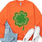 Four Leaf Clovers Graphic Fleece Sweatshirts. - Leur Beau Monde Boutique