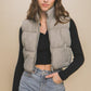 High Neck Puffer Vest - Leur Beau Monde Boutique