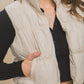 High Neck Puffer Vest - Leur Beau Monde Boutique