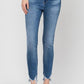 High Rise Ankle Skinny Hem Detail - Leur Beau Monde Boutique