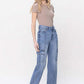 High Rise Dad Cargo Jeans - Leur Beau Monde Boutique